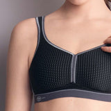Anita Active, PERFORMANCE Sport-BH – Gemoldet | Schwarz-Anthrazit, Bellizima