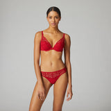 BLOOM TRIANGEL-PUSH-UP GEFÜTTERT | OPERN-ROT