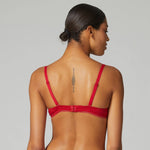 BLOOM TRIANGEL-PUSH-UP GEFÜTTERT | OPERN-ROT