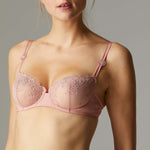 DELICE BÜGEL-BH, HALBSCHALE | PFIRSICHROSE