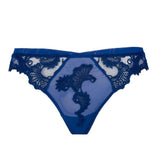 DRESSING FLORAL BLEU STRING