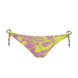 Chalia Bikini Hüftslip mit Schnüren – Glitzerprint