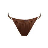 Hello Sunset Exklusiver Bikini-Slip – Braun