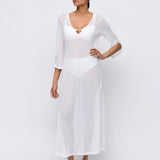 Taleah Kaftan – Eleganter Strandkaftan in Weiß