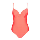 Cassie Herzform Badeanzug – Neonpink