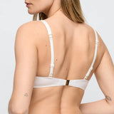 Taleah Herzform Bikini-Top – Weiß