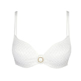 Taleah Herzform Bikini-Top – Weiß