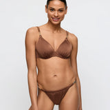 Hello Sunset Exklusiver Bikini-Slip – Braun