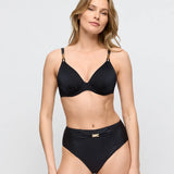 Hello Sunset Herzform Bikini-Top - Schwarz