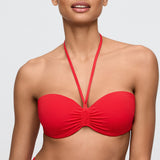 Madurai Trägerloses Bikini-Top – Rot