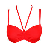 Madurai Trägerloses Bikini-Top – Rot