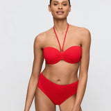 Madurai Trägerloses Bikini-Top – Rot
