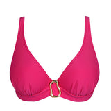Uvita Plunge Bikini-Top – Magenta