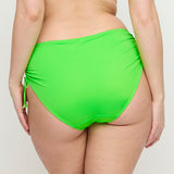 Pilon Bikini Taillenslip mit Schnürung – Neongrün