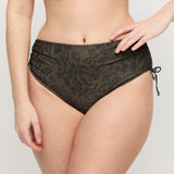 Ratjada Bikini Taillenslip mit Schnürung – Animal-Print