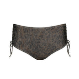 Ratjada Bikini Taillenslip mit Schnürung – Animal-Print