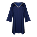 Aswan Kaftan – Eleganter Strandkaftan in Dunkelblau
