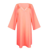 Rivas Kaftan – Eleganter Strandkaftan in Neonpink