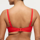 Aswan Balconette Bikini-Top – Feuerrot