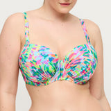 Douala Balconette Bikini-Top – Trendiger Farbmix