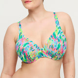 Douala Plunge Bikini-Top – Halb unterlegt