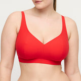 Aswan Triangel Bikini-Top – Feuerrot