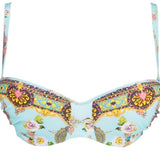 FLEURS LAGON BANDEAU BIKINI-OBERTEIL*