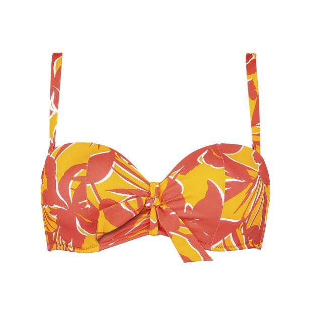 MIRAGE BANDEAU-BIKINI-OBERTEIL MIT BÜGELN