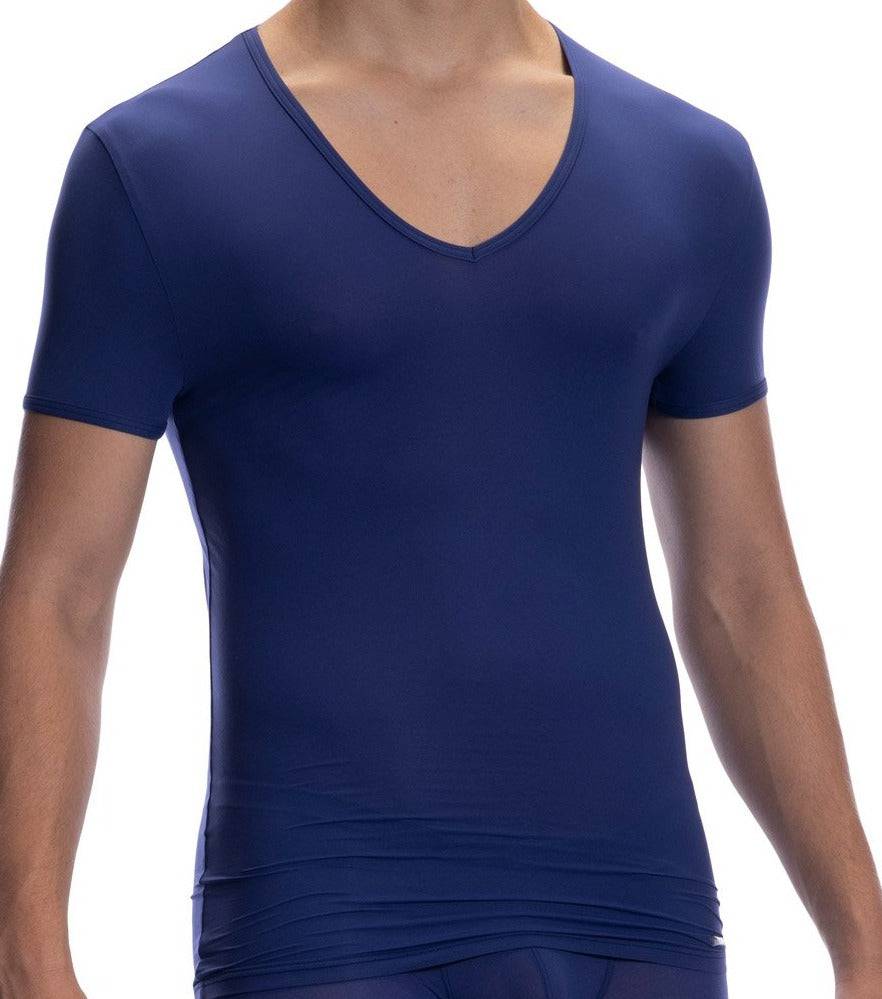 RED0965 PHANTOM T-SHIRT V-NECK LOW | NAVY