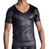 RED1804 T-SHIRT V-NECK | BLACK