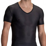 RED2112 T-SHIRT V-NECK LOW | BLACK