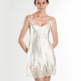 SOIE D'AMOUR SEIDEN NEGLIGEE | NACRE