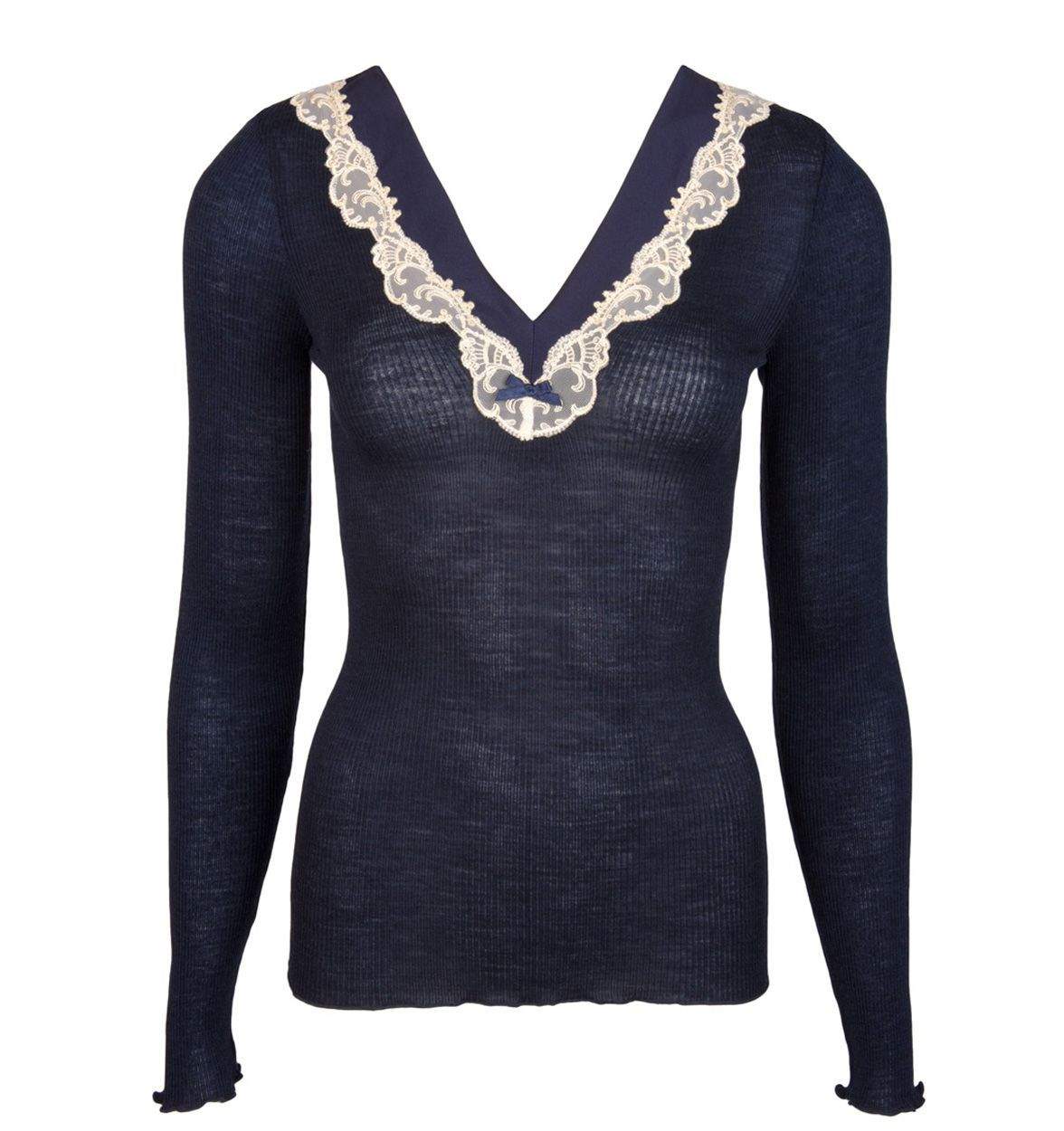 SPLENDEUR SOIE MARINE SHIRT LANGARM