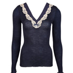 SPLENDEUR SOIE MARINE SHIRT LANGARM